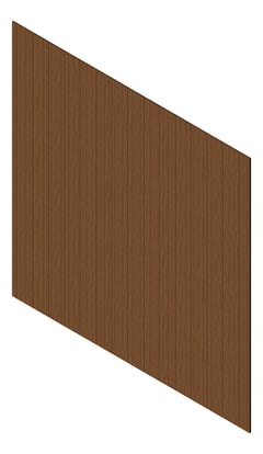 3D Presentation Image of Cladding Aluminium Knotwood Traditional Vertical 200Flat LightOak