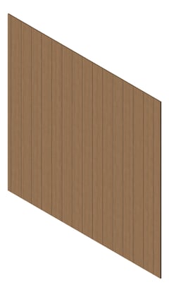 3D Presentation Image of Cladding Aluminium Knotwood Traditional Vertical 200Flat NorwegianBeech