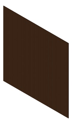 3D Presentation Image of Cladding Aluminium Knotwood Traditional Vertical 200Flat TeakBrown
