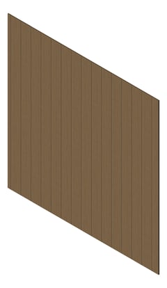 3D Presentation Image of Cladding Aluminium Knotwood Traditional Vertical 200Flat WhiteAsh