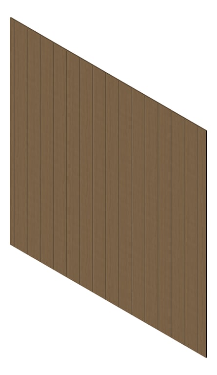 3D Presentation Image of Cladding Aluminium Knotwood Traditional Vertical 200Flat WhiteAsh