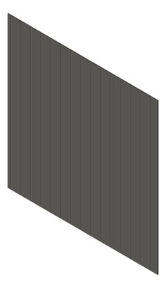 3D Presentation Image of Cladding Aluminium Knotwood Traditional Vertical 200Flat WoodlandGrey