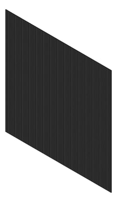3D Presentation Image of Cladding Aluminium Knotwood Traditional Vertical 200Shadowline BlackCedar