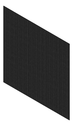 3D Presentation Image of Cladding Aluminium Knotwood Traditional Vertical 200Shadowline BlackWenge