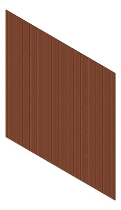 3D Presentation Image of Cladding Aluminium Knotwood Traditional Vertical 200Shadowline Blackbutt