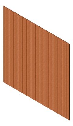 3D Presentation Image of Cladding Aluminium Knotwood Traditional Vertical 200Shadowline BronzeRust