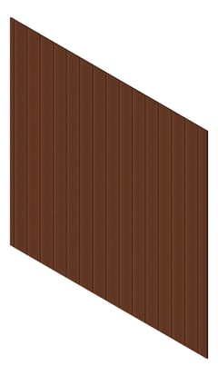 3D Presentation Image of Cladding Aluminium Knotwood Traditional Vertical 200Shadowline BushCherry