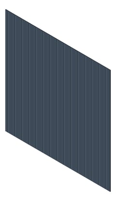 3D Presentation Image of Cladding Aluminium Knotwood Traditional Vertical 200Shadowline DeepOcean