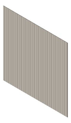 3D Presentation Image of Cladding Aluminium Knotwood Traditional Vertical 200Shadowline Dune