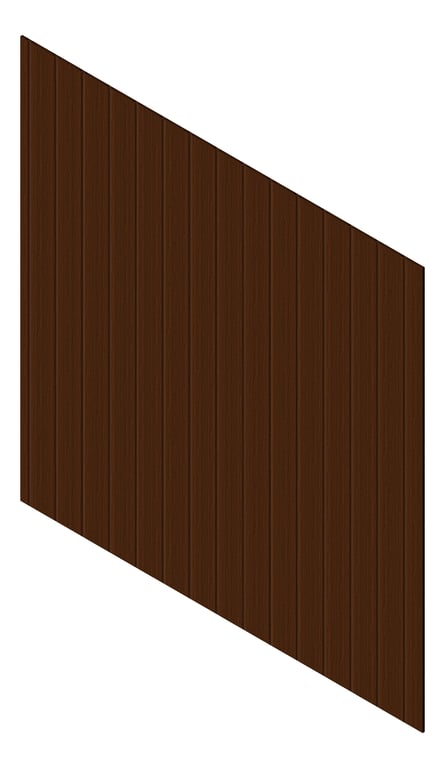 3D Presentation Image of Cladding Aluminium Knotwood Traditional Vertical 200Shadowline EnglishChestnut