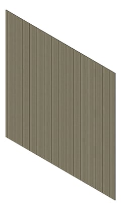 3D Presentation Image of Cladding Aluminium Knotwood Traditional Vertical 200Shadowline GreyAsh