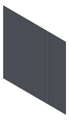 3D Presentation Image of Cladding Aluminium Knotwood Traditional Vertical 200Shadowline Ironstone
