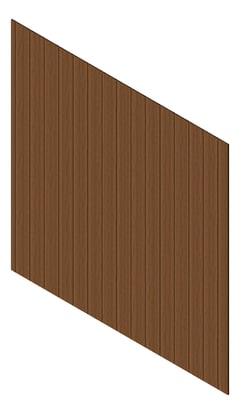 3D Presentation Image of Cladding Aluminium Knotwood Traditional Vertical 200Shadowline LightOak