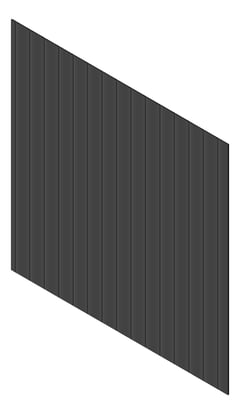 3D Presentation Image of Cladding Aluminium Knotwood Traditional Vertical 200Shadowline Monument