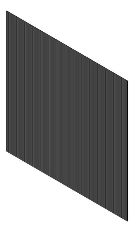 3D Presentation Image of Cladding Aluminium Knotwood Traditional Vertical 200Shadowline Monument