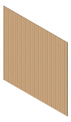 3D Presentation Image of Cladding Aluminium Knotwood Traditional Vertical 200Shadowline NordicOak