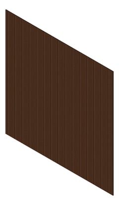 3D Presentation Image of Cladding Aluminium Knotwood Traditional Vertical 200Shadowline PacificTeak