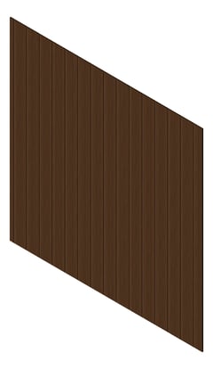 3D Presentation Image of Cladding Aluminium Knotwood Traditional Vertical 200Shadowline RedWood
