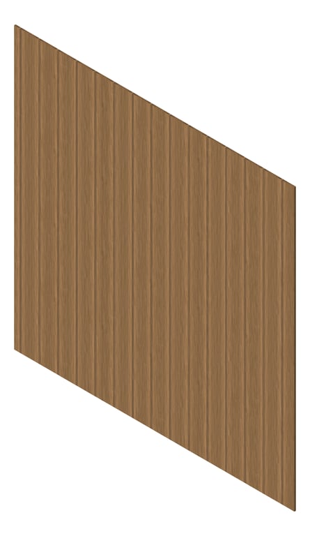 3D Presentation Image of Cladding Aluminium Knotwood Traditional Vertical 200Shadowline SilverWattle