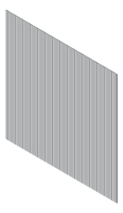 3D Presentation Image of Cladding Aluminium Knotwood Traditional Vertical 200Shadowline Silver