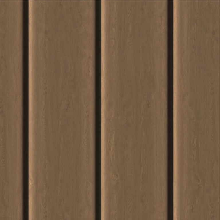 Navigate to Cladding Aluminium Knotwood Traditional Vertical 200Shadowline Sycamore