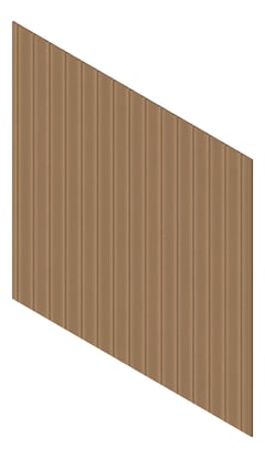 3D Presentation Image of Cladding Aluminium Knotwood Traditional Vertical 200Shadowline Sycamore