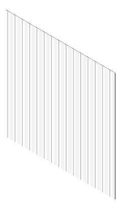 3D Presentation Image of Cladding Aluminium Knotwood Traditional Vertical 200Shadowline White