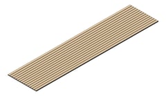 3D Shaded Image of Panel Decorative Laminex ArchitecturalCeiling Batten40