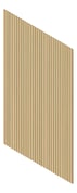 3D Presentation Image of Panel Decorative Laminex Architectural Batten40 BlackShadowline DanishWalnut