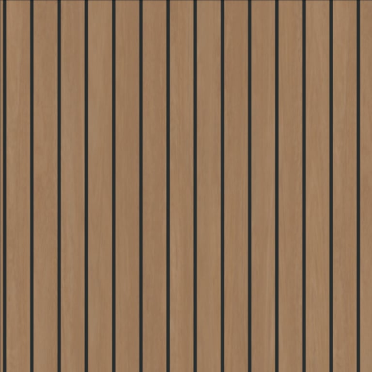 Panel Decorative Laminex Architectural Batten60 BlackShadowline BlackbuttTrueScale
