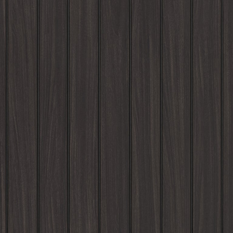 Image of Panel Decorative Laminex Architectural Batten60 BlackShadowline BlackenedLegno