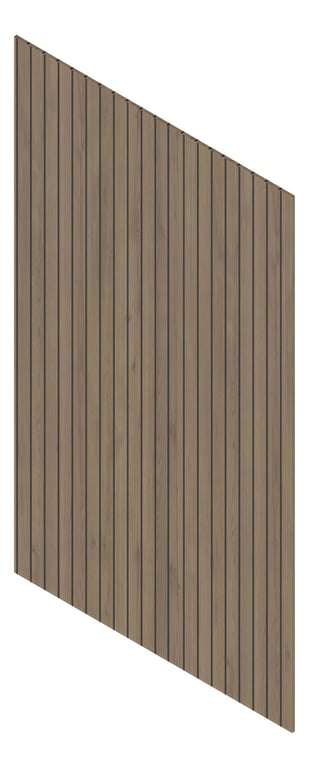 3D Presentation Image of Panel Decorative Laminex Architectural Batten60 BlackShadowline PlankedUrbanOak