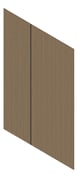 3D Presentation Image of Panel Decorative Laminex Architectural ClassicFlat BlackShadowline SublimeTeak