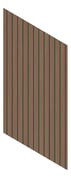 3D Presentation Image of Panel Decorative Laminex Architectural VGroove100 BlackShadowline BlackbuttTrueScale