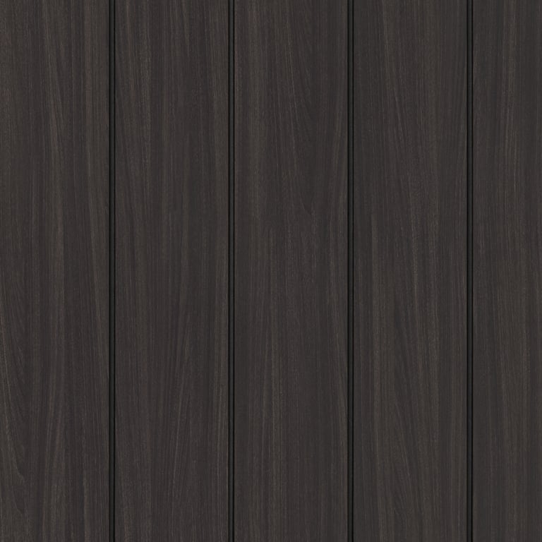 Image of Panel Decorative Laminex Architectural VGroove100 BlackShadowline BlackenedLegno