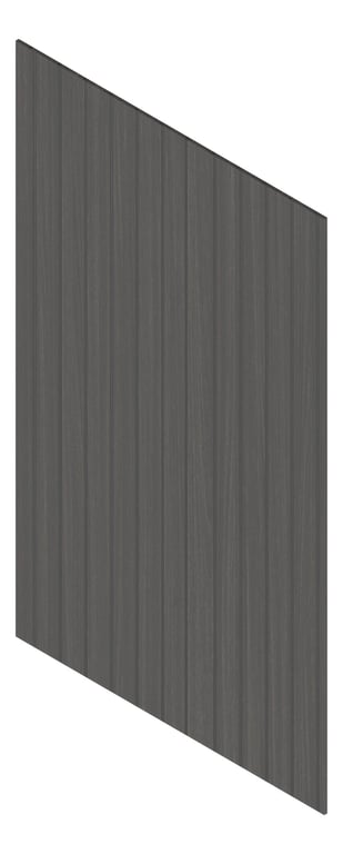 3D Presentation Image of Panel Decorative Laminex Architectural VGroove100 BlackShadowline BlackenedLegno