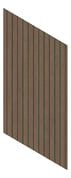 3D Presentation Image of Panel Decorative Laminex Architectural VGroove100 BlackShadowline SpottedGumTrueScale