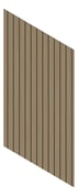 3D Presentation Image of Panel Decorative Laminex Architectural VGroove100 BlackShadowline TasmanianOakTrueScale