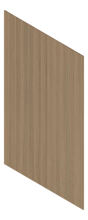 3D Presentation Image of Panel Decorative Laminex Architectural VGroove100 NaturalShadowline SublimeTeak