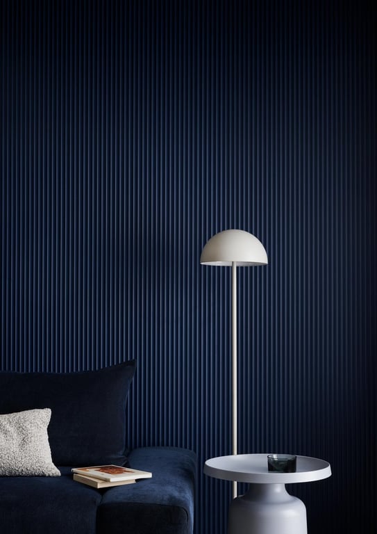 Surround_Scallop225_DuluxWinterSea (1).jpg Image of Panel Decorative Laminex Surround Scallop22.5 HogBristleHalf