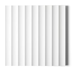 Surround_eComm_Front View_Scallop 45.jpg Image of Panel Decorative Laminex Surround Scallop45 NaturalWhite