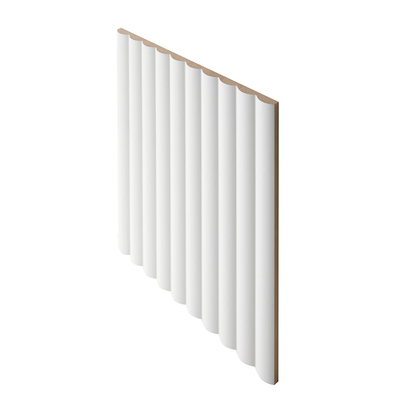 Surround_eComm_Top Angle_Demi Round 40.jpg Image of Panel Decorative Laminex Surround DemiRound40