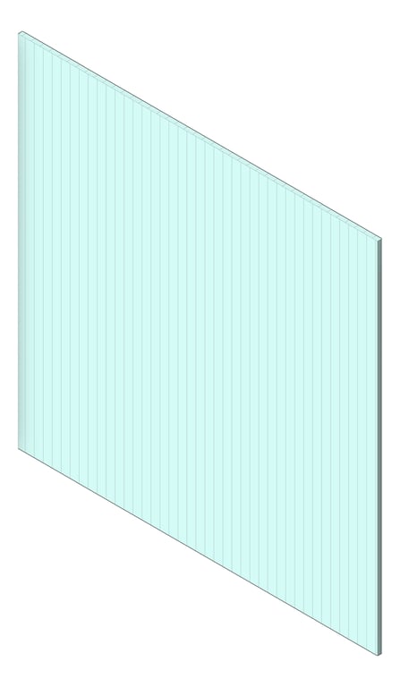 3D Shaded Image of Panel Decorative Laminex Surround Batten25 Harmonious