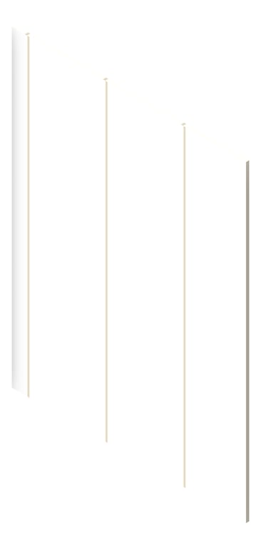 3D Presentation Image of Panel Decorative Laminex Surround Batten300 HogBristleHalf