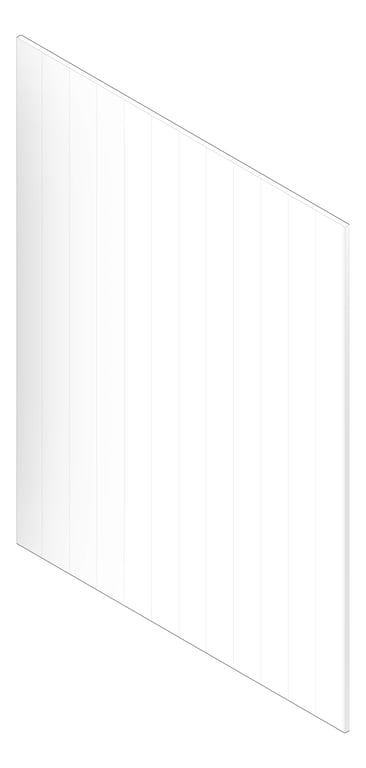 3D Documentation Image of Panel Decorative Laminex Surround Batten75 HogBristleHalf