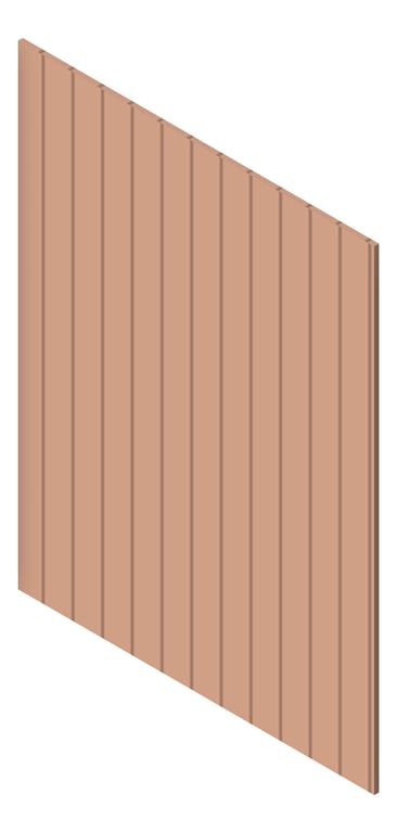 3D Presentation Image of Panel Decorative Laminex Surround Batten75 NewPenny