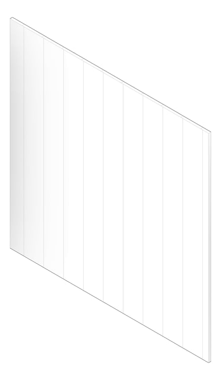 3D Documentation Image of Panel Decorative Laminex Surround ClassicVJ100 NaturalWhite