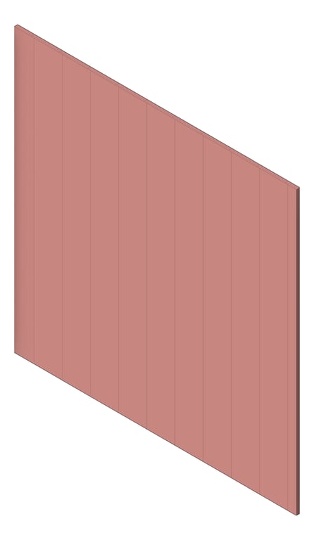 3D Shaded Image of Panel Decorative Laminex Surround ClassicVJ100 TerraRose