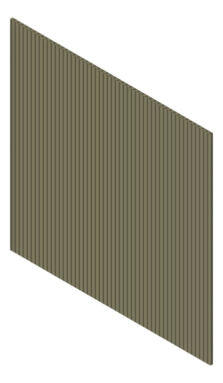 3D Presentation Image of Panel Decorative Laminex Surround DemiRound20 NaturalFlora