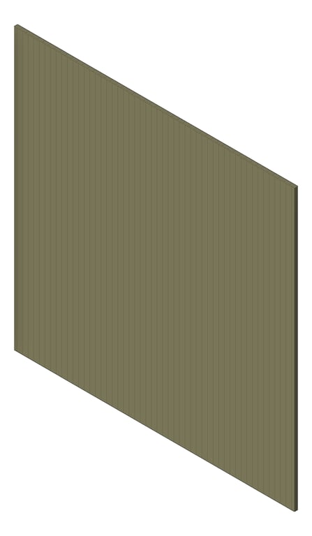 3D Shaded Image of Panel Decorative Laminex Surround DemiRound20 NaturalFlora